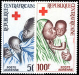 Central African Republic 1965 Red Cross unmounted mint.