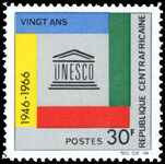 Central African Republic 1966 20th Anniversary of UNESCO unmounted mint.