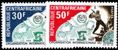 Central African Republic 1969 50th Anniversary of ILO unmounted mint.