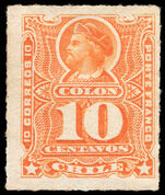 Chile 1878-99 10c orange lightly mounted mint.