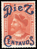 Chile 1903 DIEZ CENTAVOS lightly mounted mint.