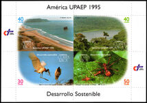 Costa Rica 1995 America. Environmental Protection souvenir sheet unmounted mint.