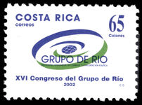 Costa Rica 2002 16th Rio Group Conference unmounted mint.