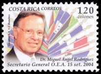 Costa Rica 2004 Inauguration of Miguel Angel Rodriguez unmounted mint.