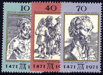 East Germany 1971 500th Birth Anniversary of Albrecht Durer. Paintings unmounted mint.