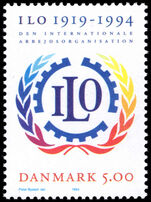 Denmark 1994 75th Anniversary of ILO. unmounted mint.