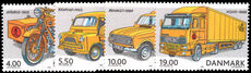 Denmark 2002 Postal Vehicles unmounted mint.