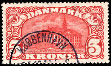 Denmark 1915 5k G.P.O. Copenhagen fine used.