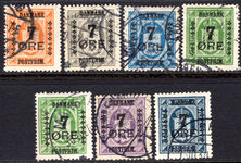 Denmark 1926 Postfrim overprint set fine used.