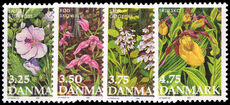 Denmark 1990 Endangered Flowers unmounted mint.