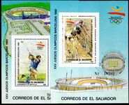 El Salvador 1989 Olympic Games souvenir sheet set unmounted mint.