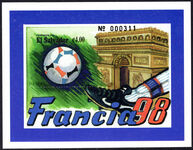 El Salvador 1998 World Cup Football Championship souvenir sheet unmounted mint.
