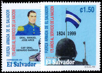 El Salvador 1999 175th Anniversary of the Army unmounted mint.