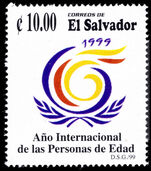 El Salvador 1999 International Year of the Elderly unmounted mint.