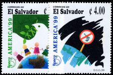 El Salvador 1999 America. A New Millennium without Arms unmounted mint.