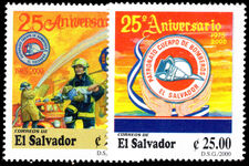 El Salvador 2000 25th Anniversary of National Fire Service unmounted mint.