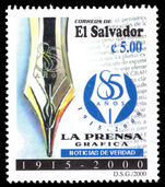 El Salvador 2000 85th Anniversary of La Prensa Grafica unmounted mint.
