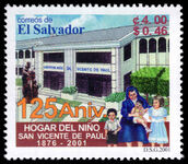 El Salvador 2001 125th Anniversary of Hogar del Nino San Vicente de Paul unmounted mint.