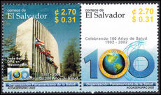 El Salvador 2002 Centenary of Pan American Health Organisation unmounted mint.