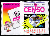 El Salvador 1992 Fourth Housing Census unmounted mint.