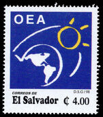 El Salvador 1998 OAS unmounted mint.