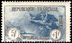 France 1926-27 5f+1f War Orphans unmounted mint.