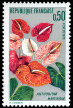 France 1973 Martinique Flower Cultivation unmounted mint.