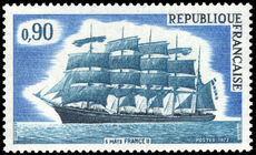 France 1973 French Sailing Ships unmounted mint.
