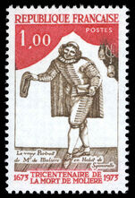 France 1973 300th Death Anniversary of Moliere unmounted mint.