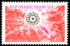 France 1974 Completion of Phenix Nuclear Generator unmounted mint.