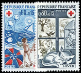 France 1974 Red Cross Fund. Seasons unmounted mint.