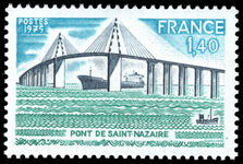 France 1975 Opening of St Nazaire Bridge unmounted mint.