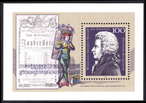 Germany 1991 Mozart souvenir sheet unmounted mint.
