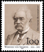 Germany 1992 Werner von Siemens unmounted mint.