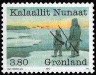 Greenland 1987 Fishing Sealing and Whaling Industries Year unmounted mint.