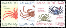 Greenland 1993 Crabs unmounted mint.