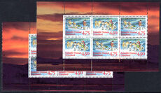 Greenland 1997 Christmas booklet panes unmounted mint.