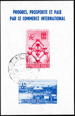 Haiti 1958 Brussels International Exhibition souvenir sheet fine used.