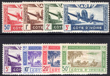 Ivory Coast 1942 Air set unmounted mint.