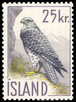 Iceland 1959 Gyr falcon unmounted mint.