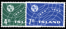 Iceland 1965 Centenary of ITU unmounted mint.