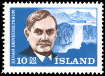 Iceland 1965 25th Death Anniversary of Einar Benediktsson unmounted mint.