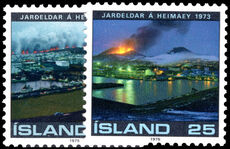 Iceland 1975 Volcanic Eruption unmounted mint.