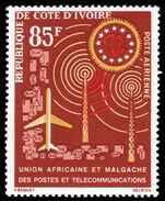 Ivory Coast 1963 African and Malagasian Posts and Telecommunications Union unmounted mint.