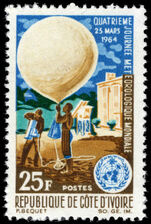 Ivory Coast 1964 World Meteorological Day unmounted mint.
