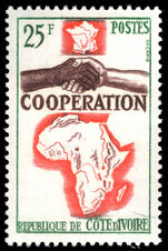 Ivory Coast 1964 French, African and Malagasy Co-operation unmounted mint.
