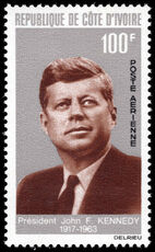 Ivory Coast 1964 President Kennedy Commemoration unmounted mint.