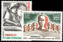 Ivory Coast 1972 International Book Year unmounted mint.
