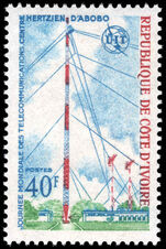 Ivory Coast 1972 World Telecommunications Day unmounted mint.