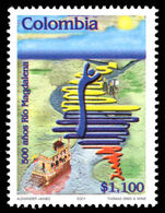 Colombia 2001 500th Anniversary of Discovery of Magdalena River unmounted mint.
